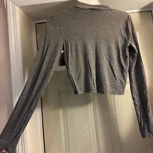 Grey crop top